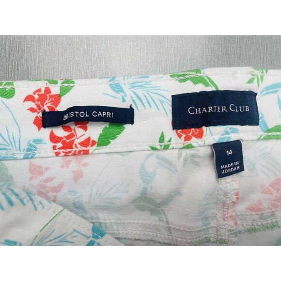 CHARTER CLUB BRISTOL CAPRI PANTS Tummy Slimming Size 14 - Picture 11 of 16